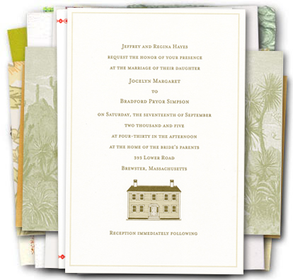 Hayes/Simpson wedding invitation sample