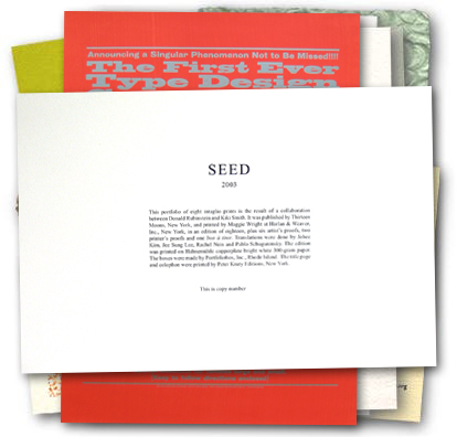 SEED colophon